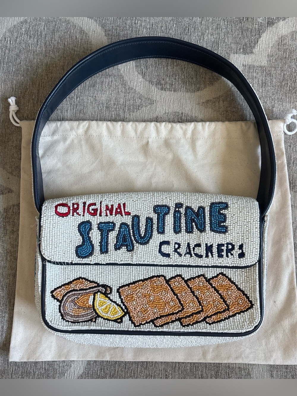 STAUD Tommy Crackers Staudine Beaded Bag - Picture 3 of 10